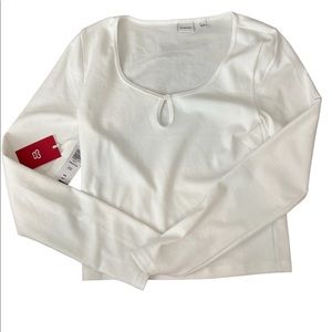Aritzia NWT White Kingston Long Sleeve